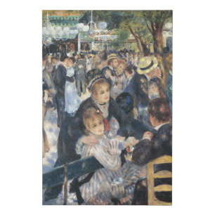 Renoir Dance at Moulin de la Galette Vintage Faux Canvas Print
