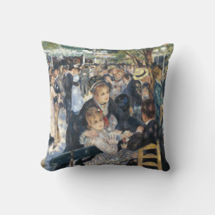 Renoir Dance at Moulin de la Galette Vintage Throw Pillow