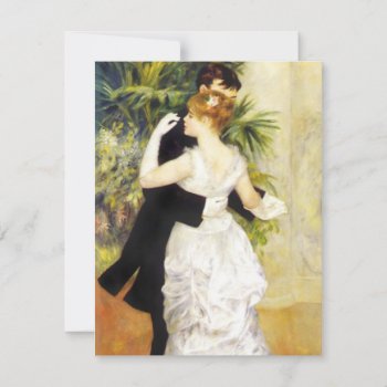 Renoir Dance In The City Invitations by VintageSpot at Zazzle