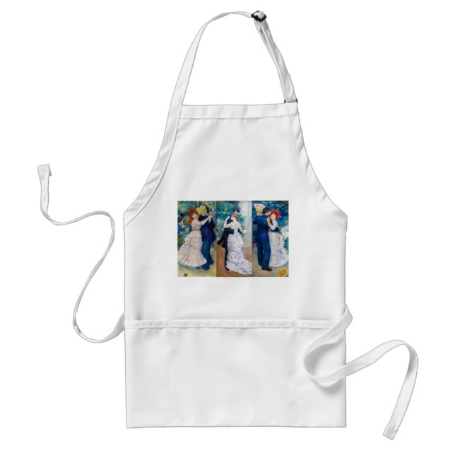 Renoir - Dance serie: Bougival, City & Country Adult Apron (Front)