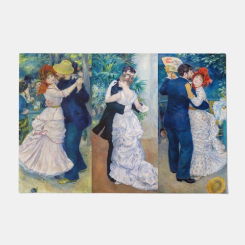 Renoir _ Dance serie Bougival City  Country Doormat