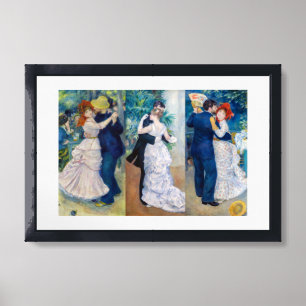 Renoir - Dance serie: Bougival, City & Country Framed Art