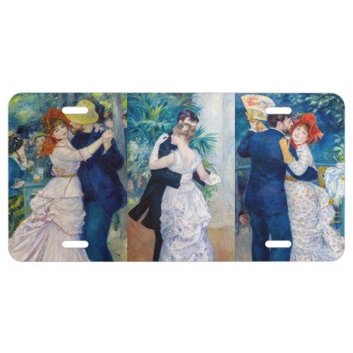 Renoir _ Dance serie Bougival City  Country License Plate