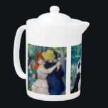 Renoir - Dance serie: Bougival, City & Country Teapot<br><div class="desc">Dance serie by Pierre-Auguste Renoir in 1883: Dance at Bougival,  City Dance and Country Dance</div>