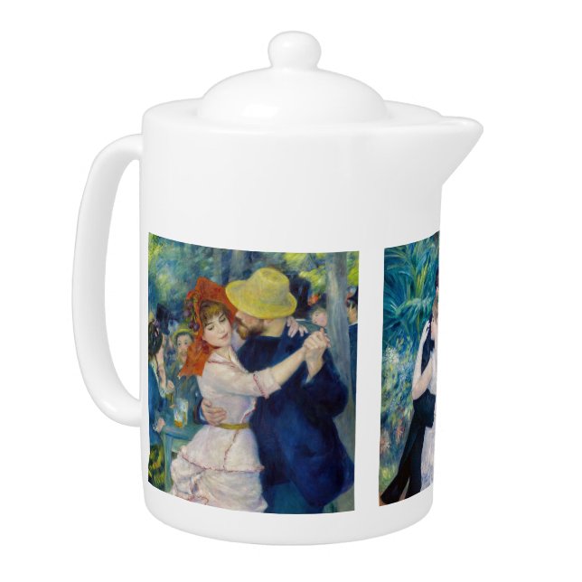 Renoir - Dance serie: Bougival, City & Country Teapot (Left)