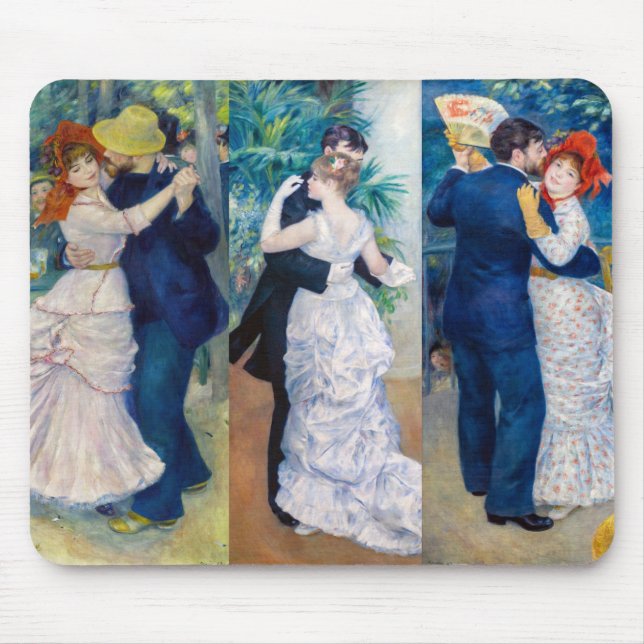 Renoir - Dance series: Bougival, City & Country Mouse Pad (Front)