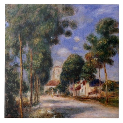 Renoir _ Entering the Village of Essoyes Ceramic Tile