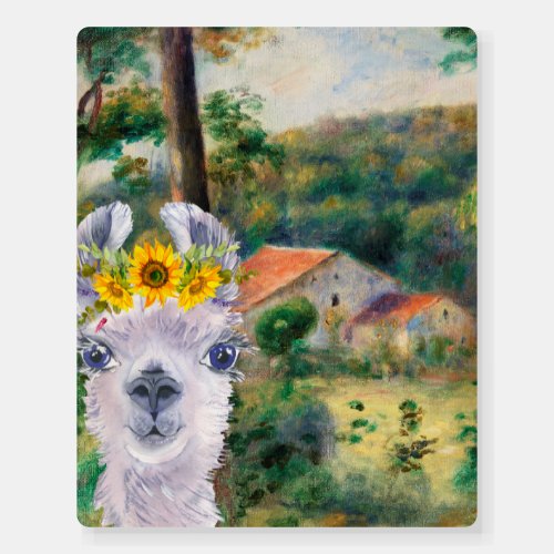 Renoir Environs of Briey and the Fancy Llama Foam Board