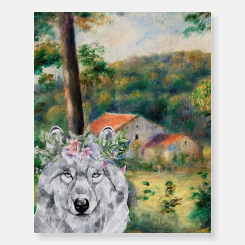 Renoir Environs of Briey and the Fancy Wolf  Foam Board