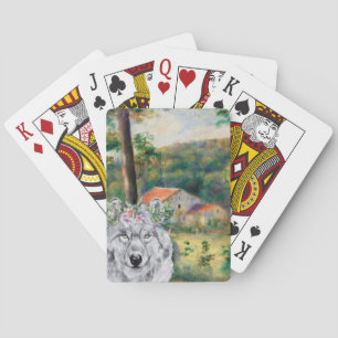 Renoir Environs of Briey and the Fancy Wolf Poker Cards