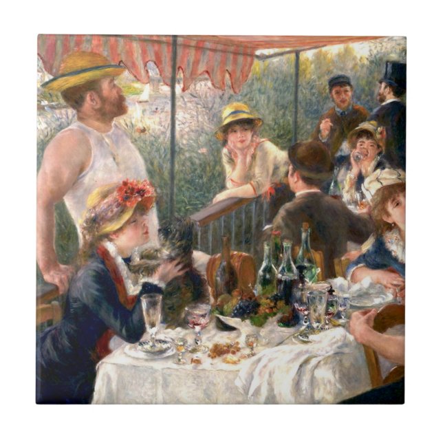 Renoir French Luncheon Boating Party Ceramic Tile (Front)