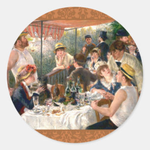 Renoir French Luncheon Boating Party Classic Round Sticker