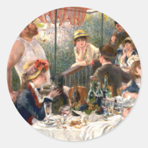 Renoir French Luncheon Boating Party Classic Round Sticker