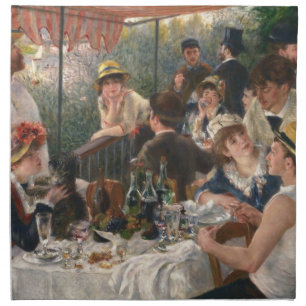 Renoir French Luncheon Boating Party Cloth Napkin