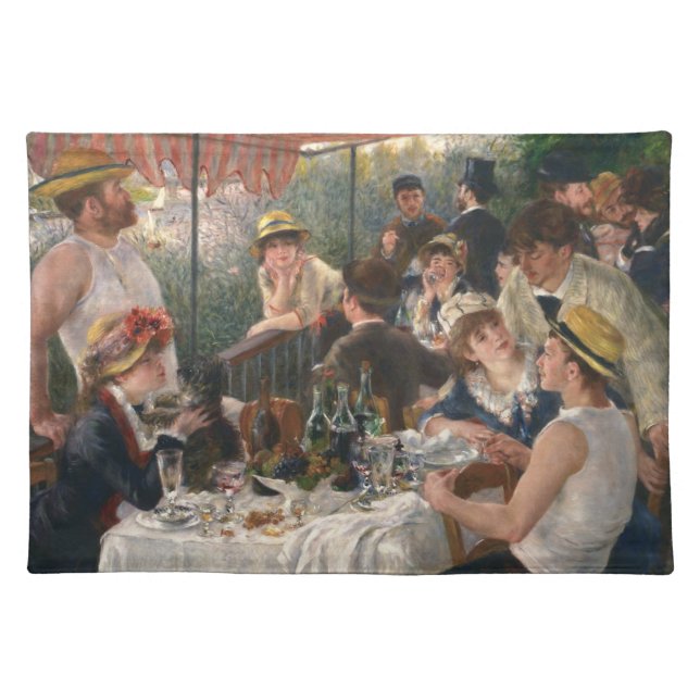 Renoir French Luncheon Boating Party Cloth Placemat (Front)