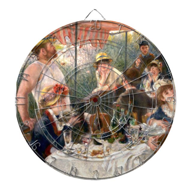 Renoir French Luncheon Boating Party Dart Board (Front)