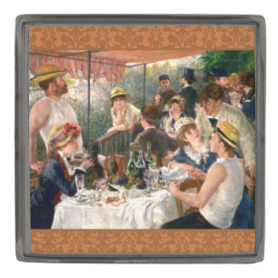 Renoir French Luncheon Boating Party Gunmetal Finish Lapel Pin