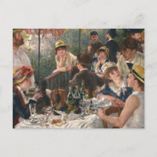 Renoir French Luncheon Boating Party Invitation Postcard