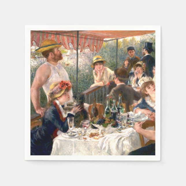 Renoir French Luncheon Boating Party Paper Napkins (Front)