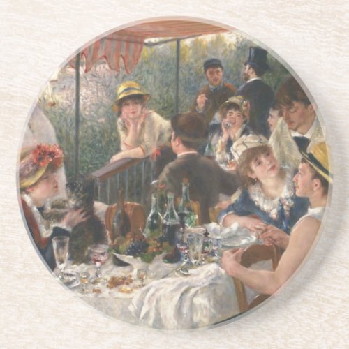 Renoir French Luncheon Boating Party Sandstone Coaster