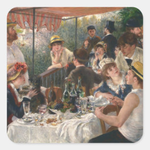 Renoir French Luncheon Boating Party Square Sticker