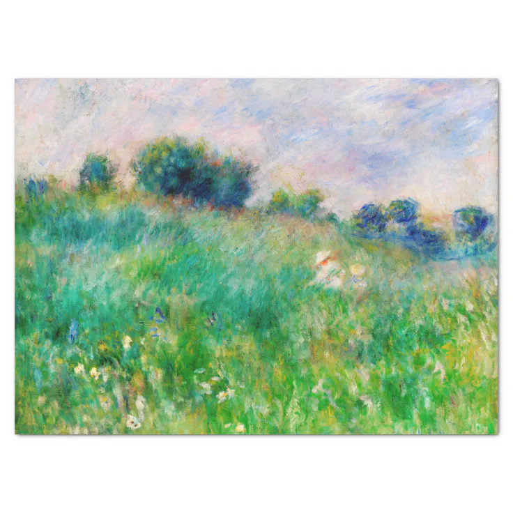 RENOIR FRENCH PRARIE MEADOW PAINTING TISSUE PAPER | Zazzle