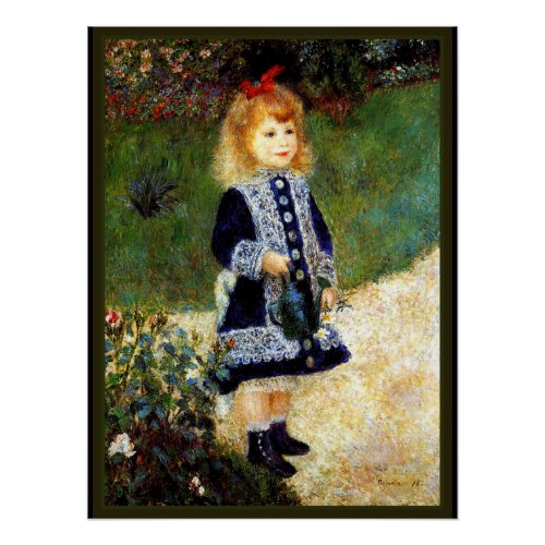 Renoir _ Girl with a Watering Can Poster