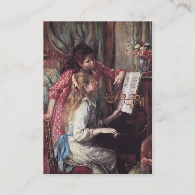Renoir: Girls at the Piano Business Card (Front)