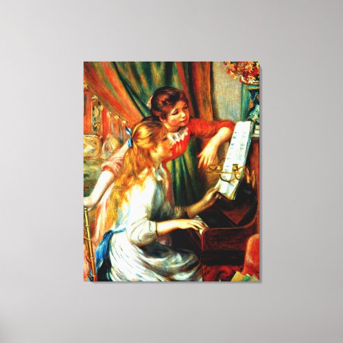 Renoir _ Girls at the Piano Canvas Print