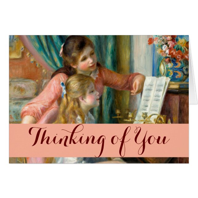 Renoir Girls at the Piano Impressionism Painting (Front Horizontal)