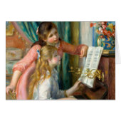Renoir Girls at the Piano Impressionism Painting (Front Horizontal)