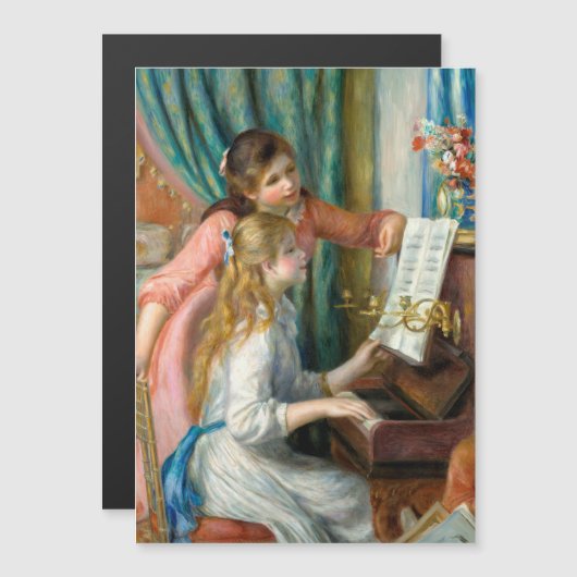Renoir Girls at the Piano Impressionism Painting (Front/Back)