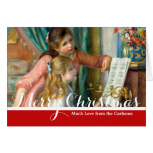 Renoir Girls at the Piano Impressionism Painting Cards