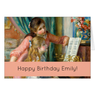 Renoir Girls at the Piano Impressionism Painting Cards