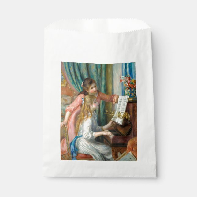 Renoir Girls at the Piano Impressionism Painting Favor Bag (Front)