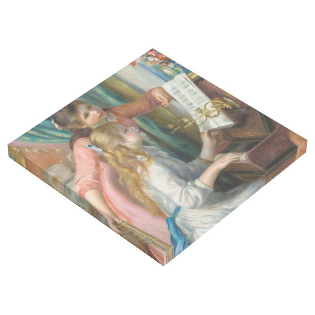 Renoir Girls at the Piano Impressionism Painting Gallery Wrap (3/4)