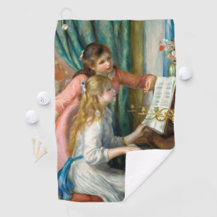 Renoir Girls at the Piano Impressionism Painting Golf Towel