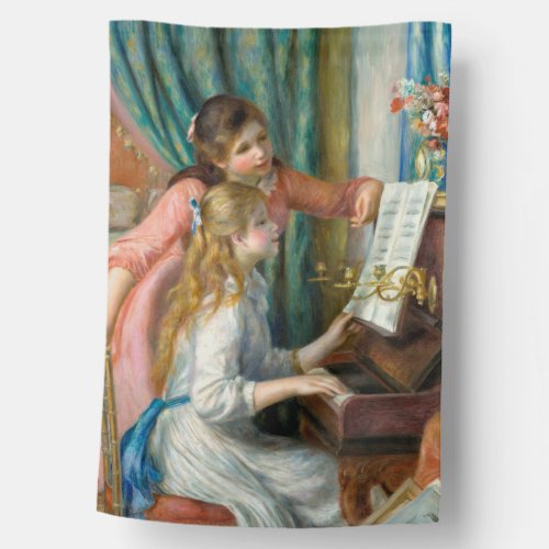 Renoir Girls at the Piano Impressionism Painting House Flag