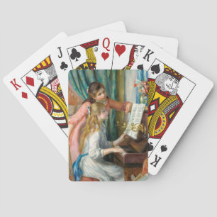 Renoir Girls at the Piano Impressionism Painting Poker Cards