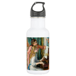 Renoir Girls at the Piano Impressionism Painting Stainless Steel Water Bottle