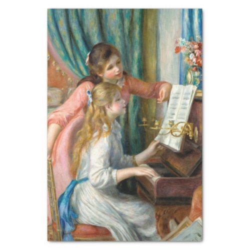 Renoir Girls at the Piano Impressionism Painting Tissue Paper