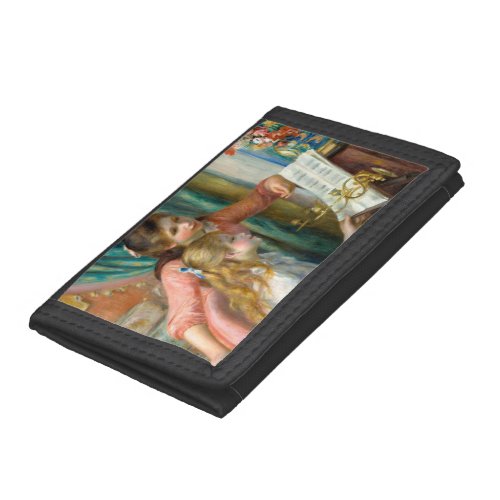 Renoir Girls at the Piano Impressionism Painting Trifold Wallet
