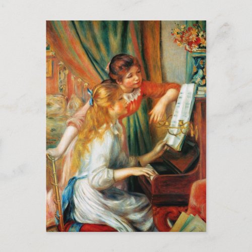 Renoir Girls at the Piano Postcard
