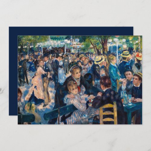 Renoir _ Happy New Year  Dance at Moulin Galette Holiday Card