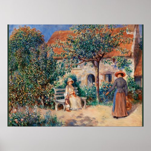 Renoir _ In Brittany famous painting Poster