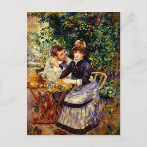 Renoir _ In the Garden beautiful painting Postcard