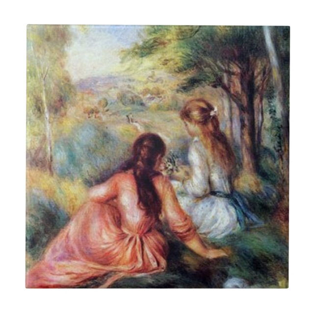 Renoir: In the Meadow Tile (Front)