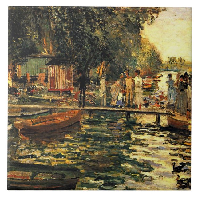 Renoir - La Grenouillere, Ceramic Tile (Front)
