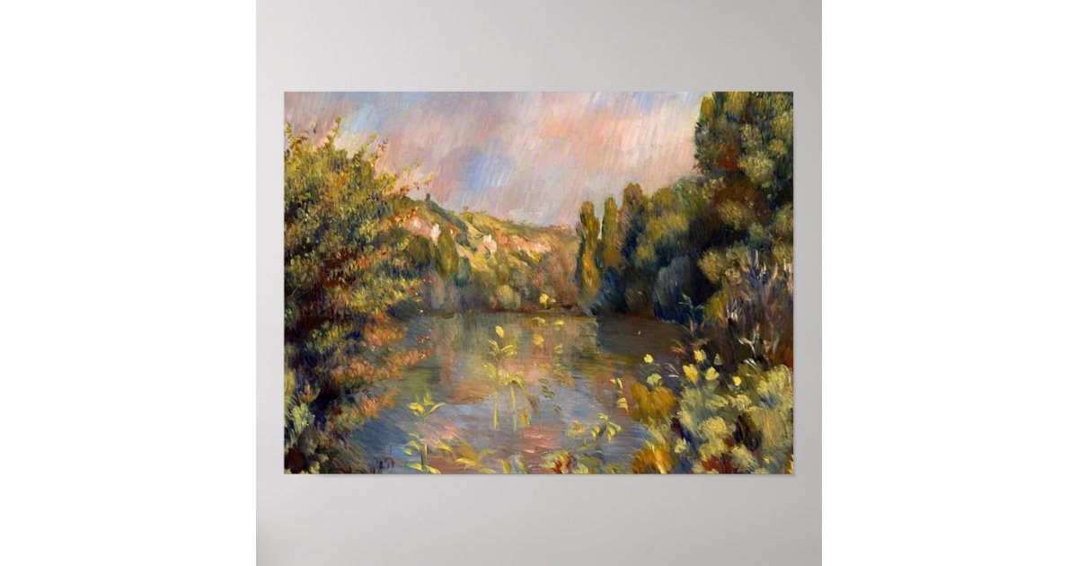 Summer Landscape - Pierre-Auguste Renoir as art print or hand painted oil