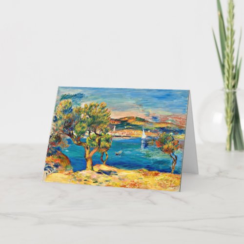 Renoir _ LEstaque fine art landscape painting Card